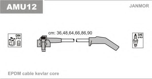 JANMOR AMU12 Ignition Cable Kit
